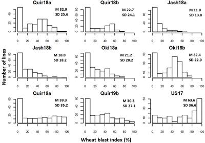 Screening and Mapping for Head Blast Resistance in a Panel of CIMMYT and South Asian Bread Wheat Germplasm